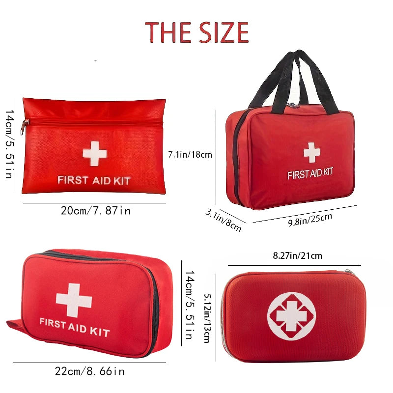 Multi-purpose small/large first aid kit: portable first aid kit for outdoor hunting, hiking, camping, including emergency suppliers